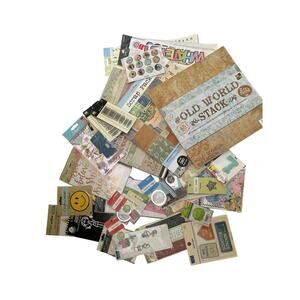 Scrapbook Paper/Cardstock and Embellishments Lot
